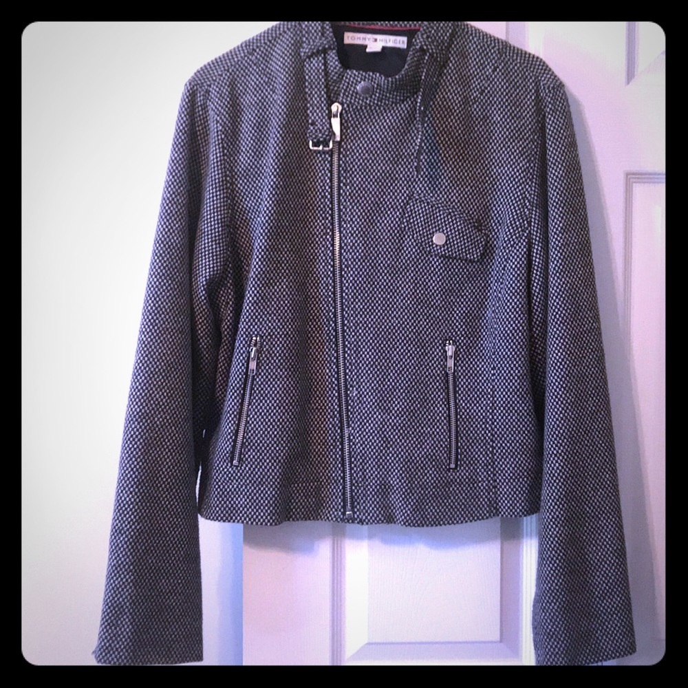 Tommy Hilfiger Zip Houndstooth Jacket (xL) 🖤